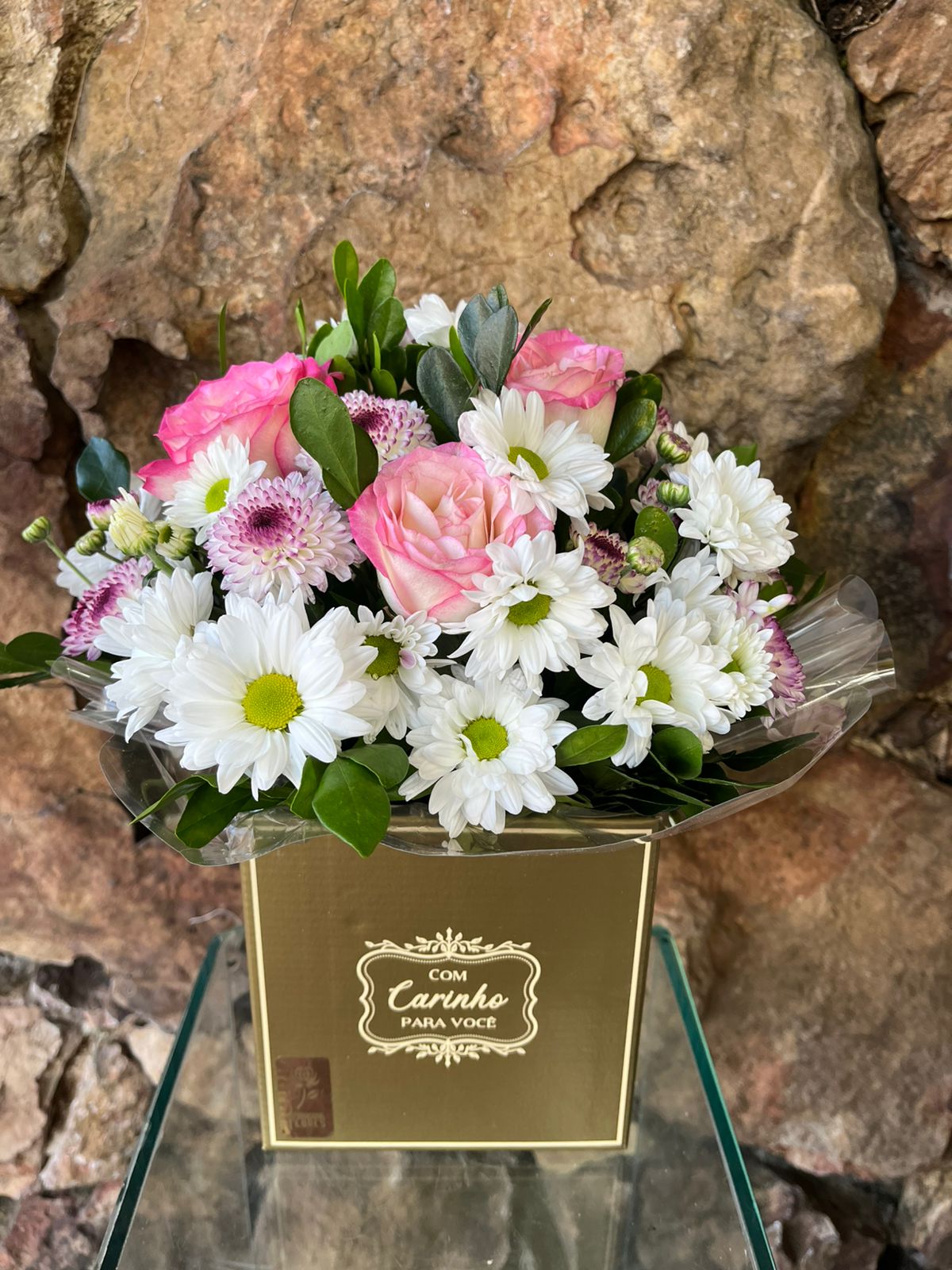 Arranjo “Com Carinho Para Você” Flores Campestres 1