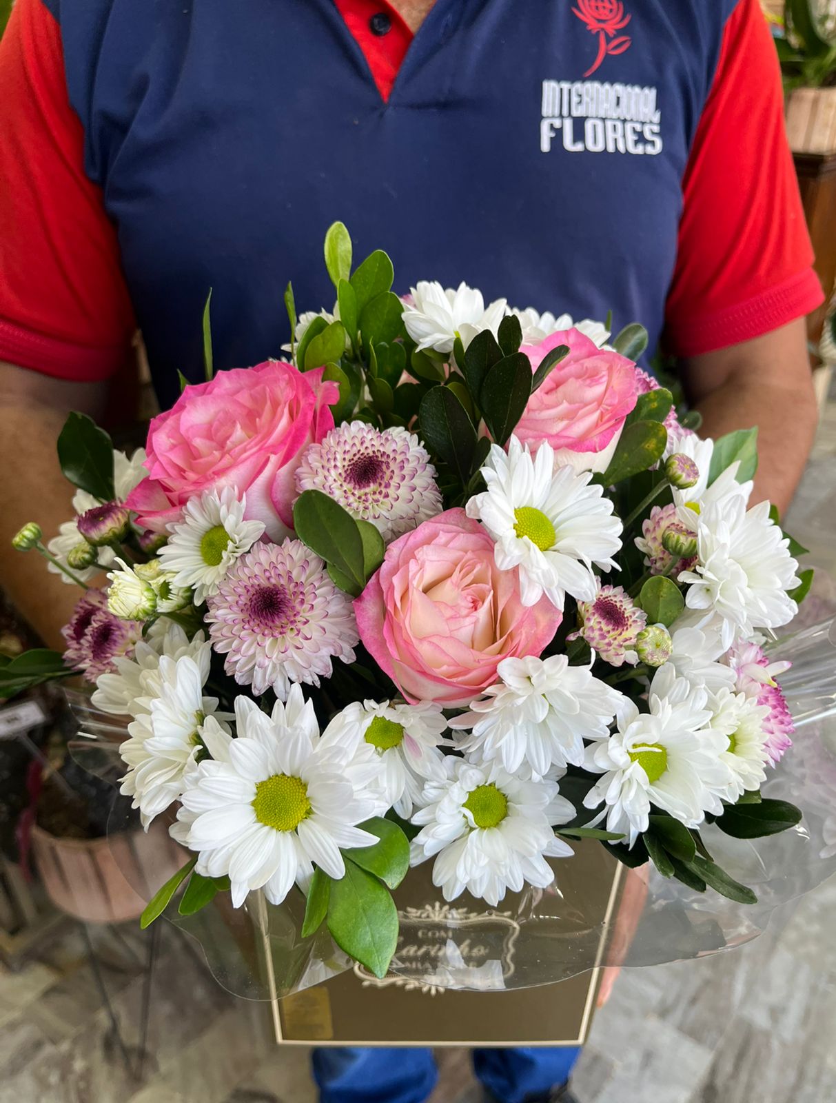 Arranjo “Com Carinho Para Você” Flores Campestres 4