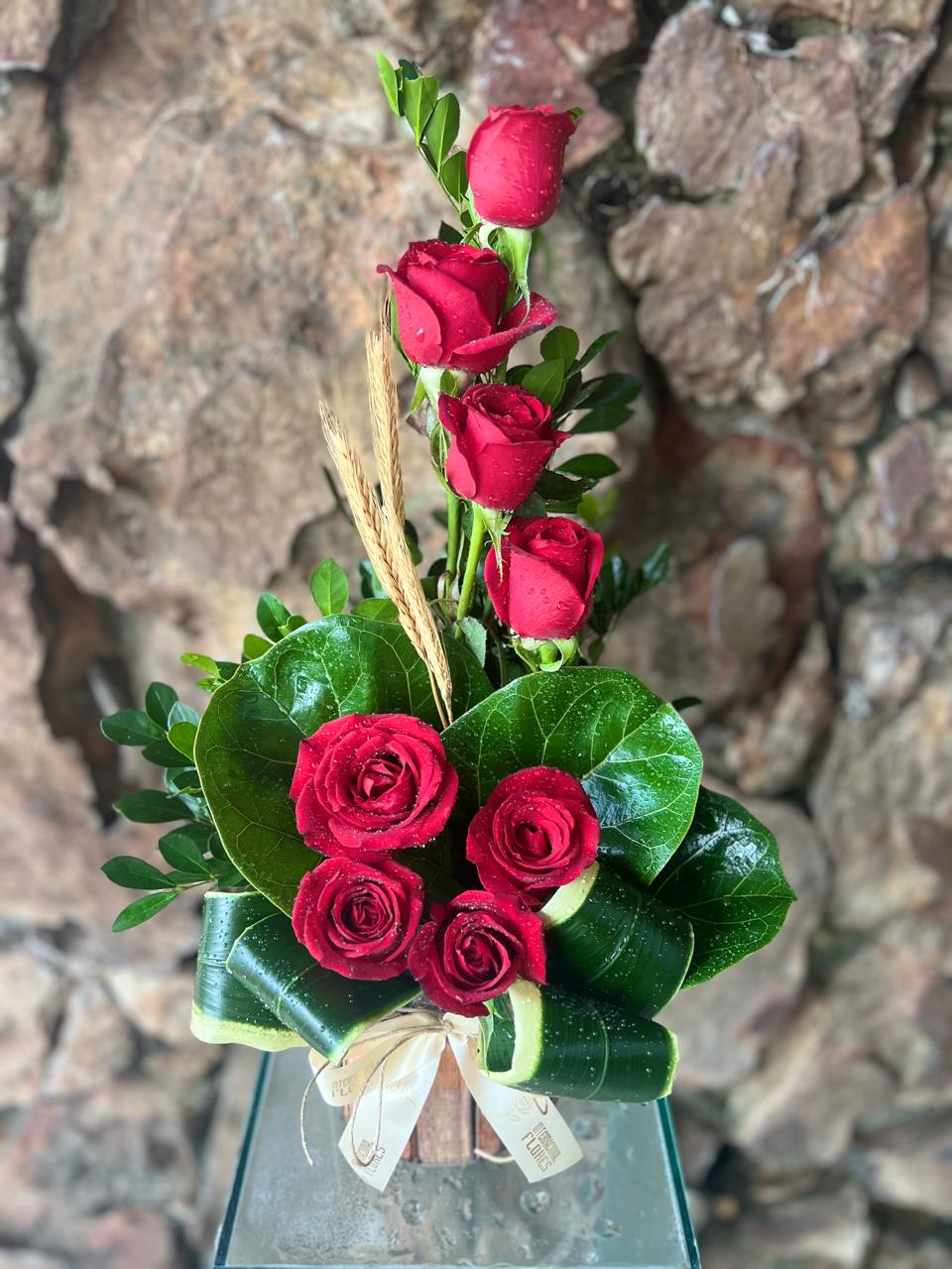 arranjo ikebana 8 rosas 2