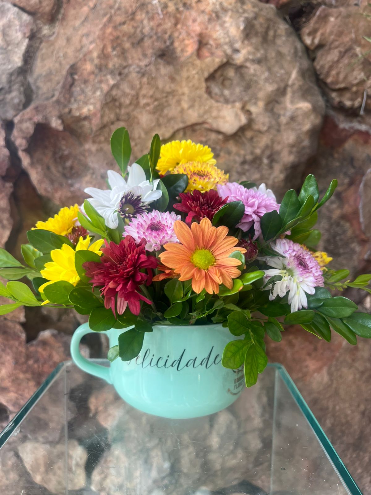 Arranjo Caneca Jumbo Flores do Campo “Felicidade” 9