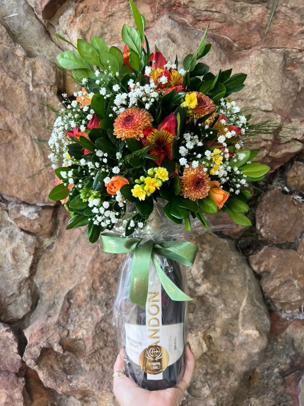 Arranjo Celebrar Flores Mistas e Chandon
