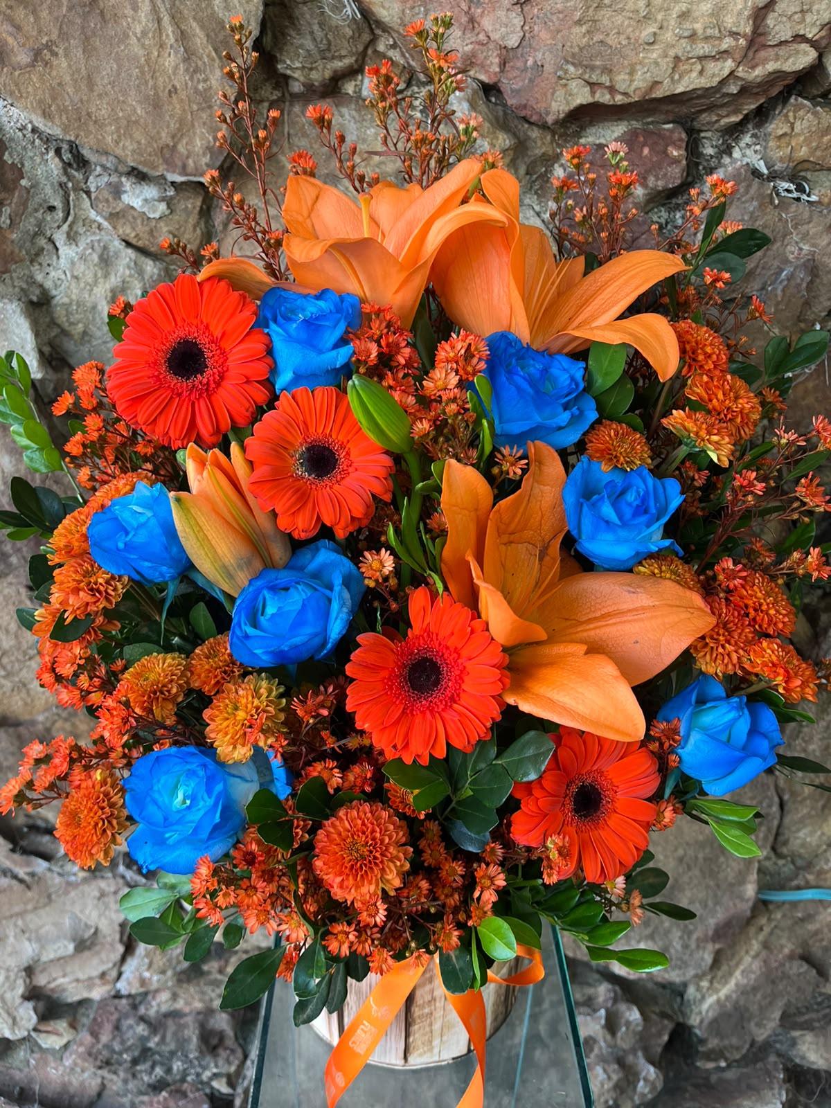 Arranjo orange e blue especial 1
