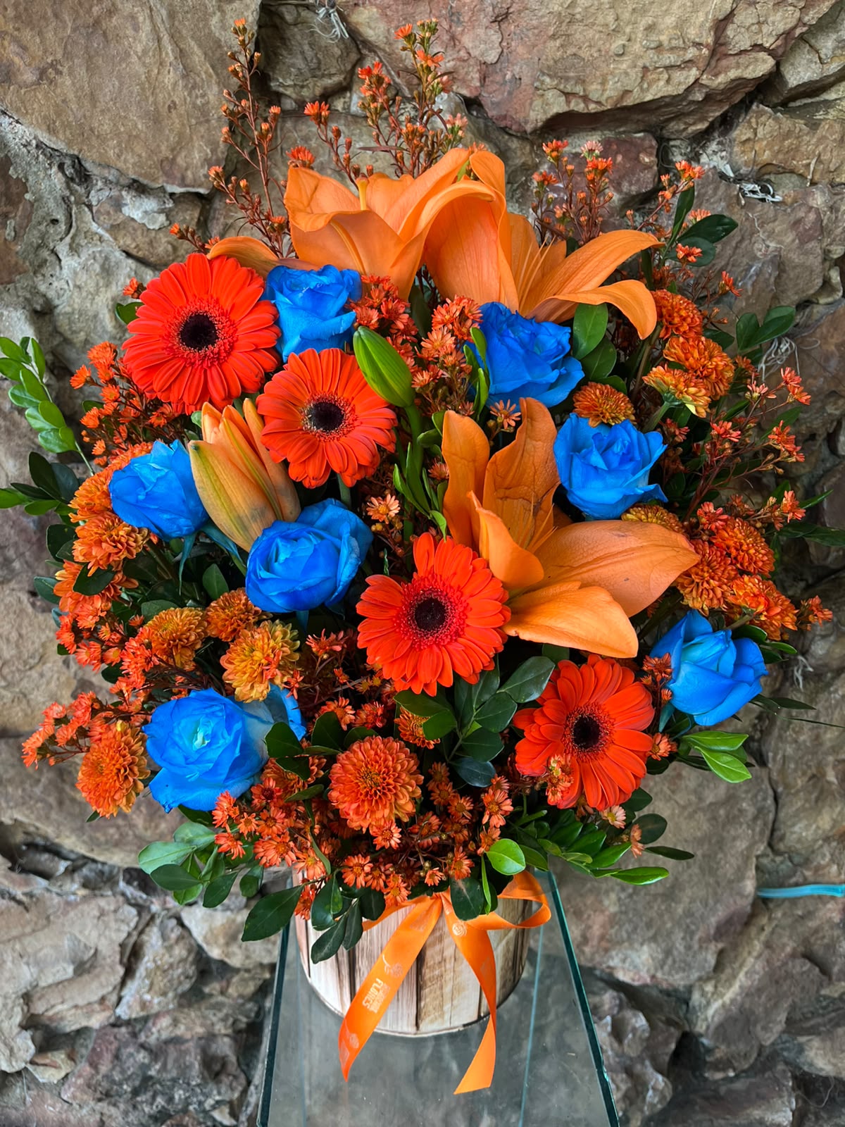 Arranjo orange e blue especial 2