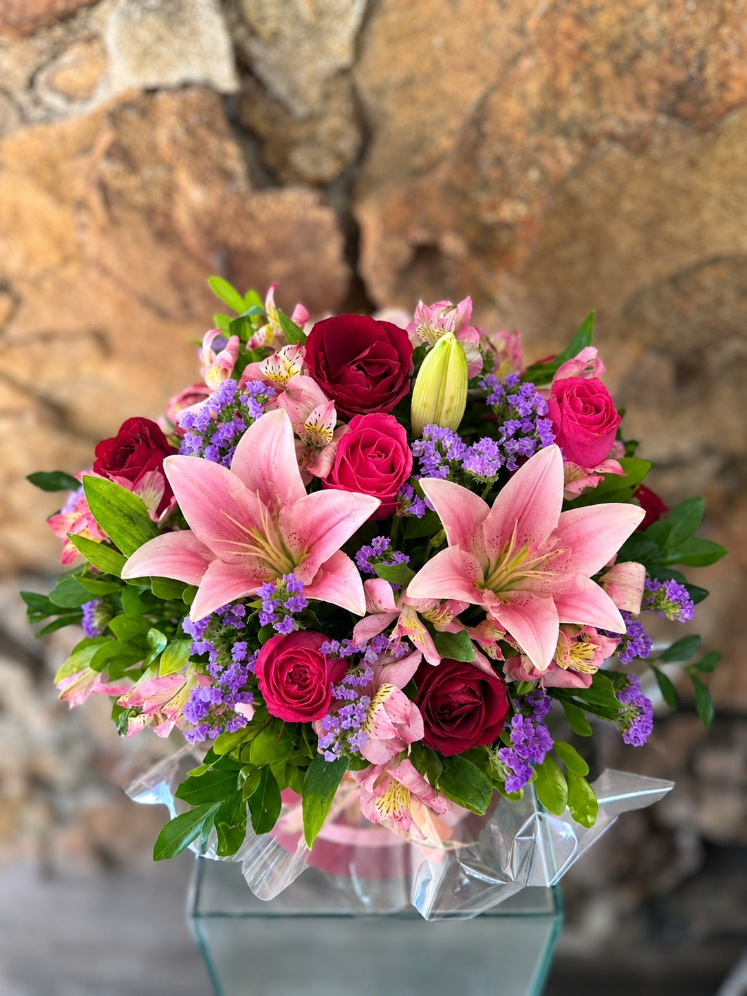 Arranjo Box M Flores Nobres “Rosa e Vermelho” 3